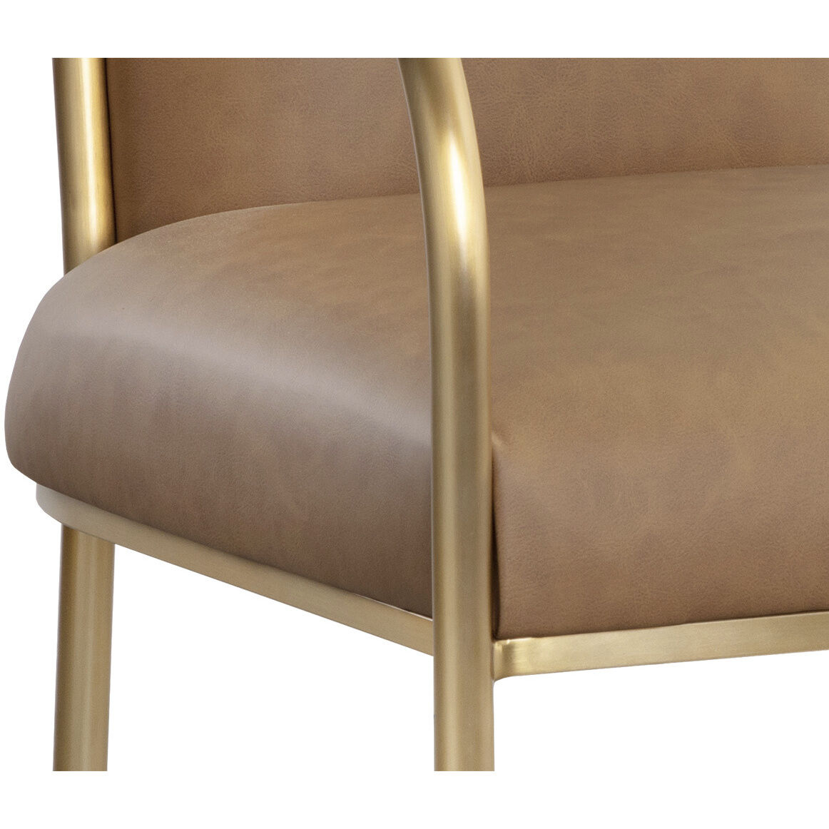 Cicero Milliken Cognac Dining Armchair